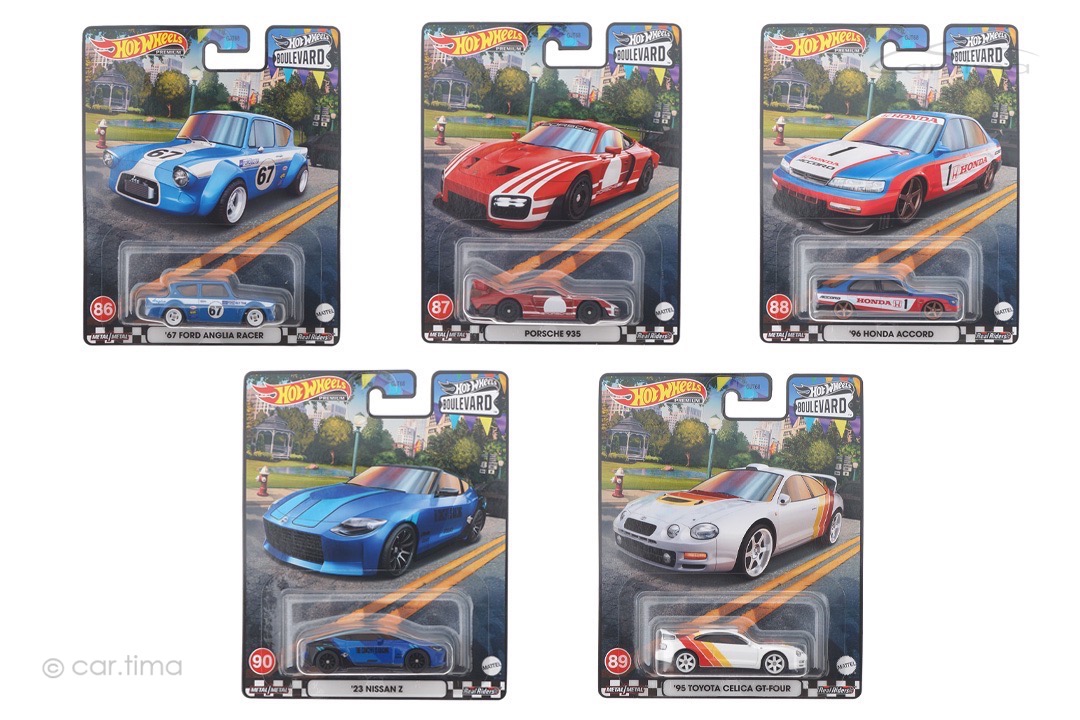Boulevard Set 2023 Premium 5 Car-Set Car Culture Hot Wheels 1:64 GJT68-979T Boulevard Set 2023 Premium 5 Car-Set Car Culture Hot Wheels 1:64 GJT68-979T