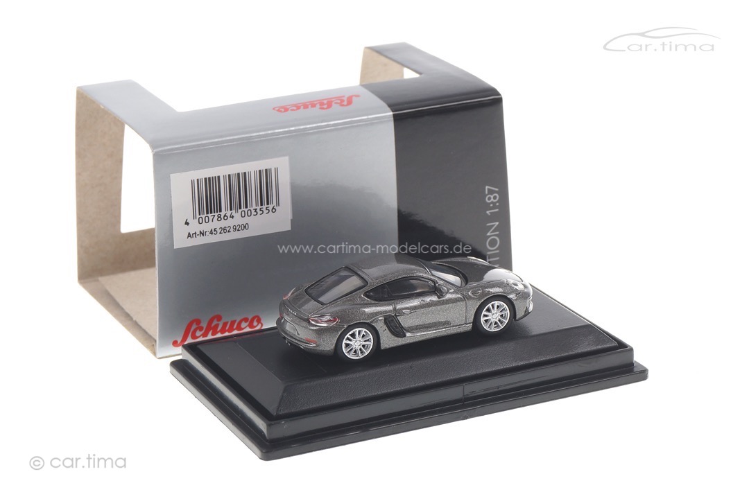 Porsche 718 S Cayman achatgraumet. Schuco 1:87 452629200