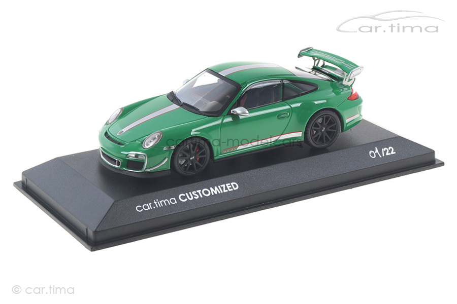 Porsche 911 (997 II) GT3 RS 4.0 Vipergrün/Rad schwarz Minichamps car.tima CUSTOMIZED
