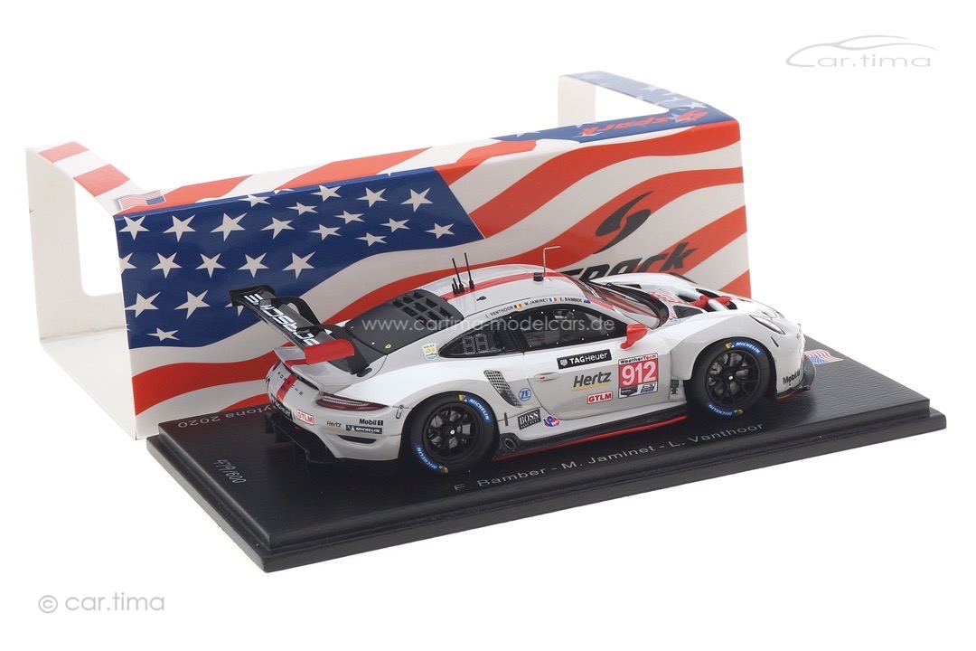 Porsche 911 RSR 24h Daytona 2020 Bamber/Jaminet/Vanthoor Spark 1:43 US121 Porsche 911 RSR 24h Daytona 2020 Bamber/Jaminet/Vanthoor Spark 1:43 US121