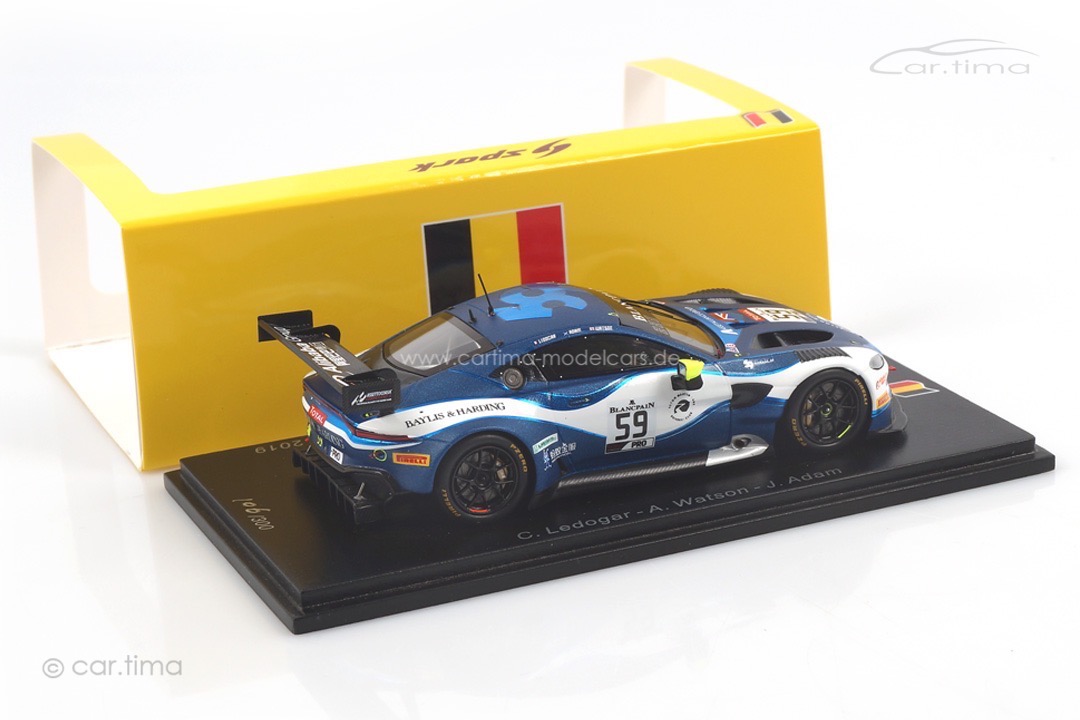 Aston Martin Vantage AMR GT3 24h Spa 2019 Adam/Ledogar/Watson Spark 1:43 SB281 Aston Martin Vantage AMR GT3 24h Spa 2019 Adam/Ledogar/Watson Spark 1:43 SB281