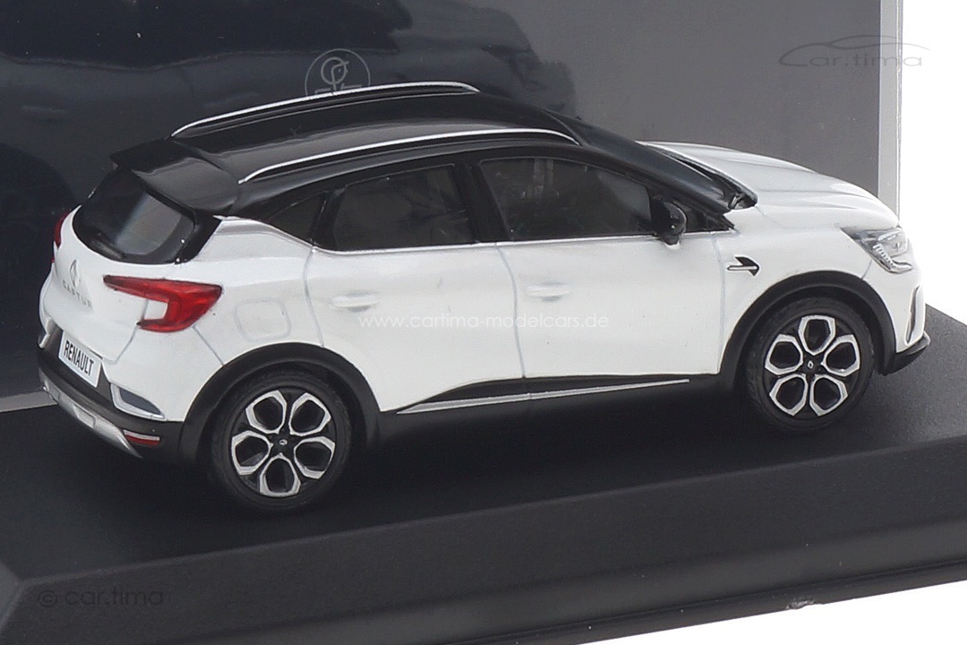 Renault Captur 2020 Pearl White/black roof Norev 1:43 517778 Renault Captur 2020 Pearl White/black roof Norev 1:43 517778