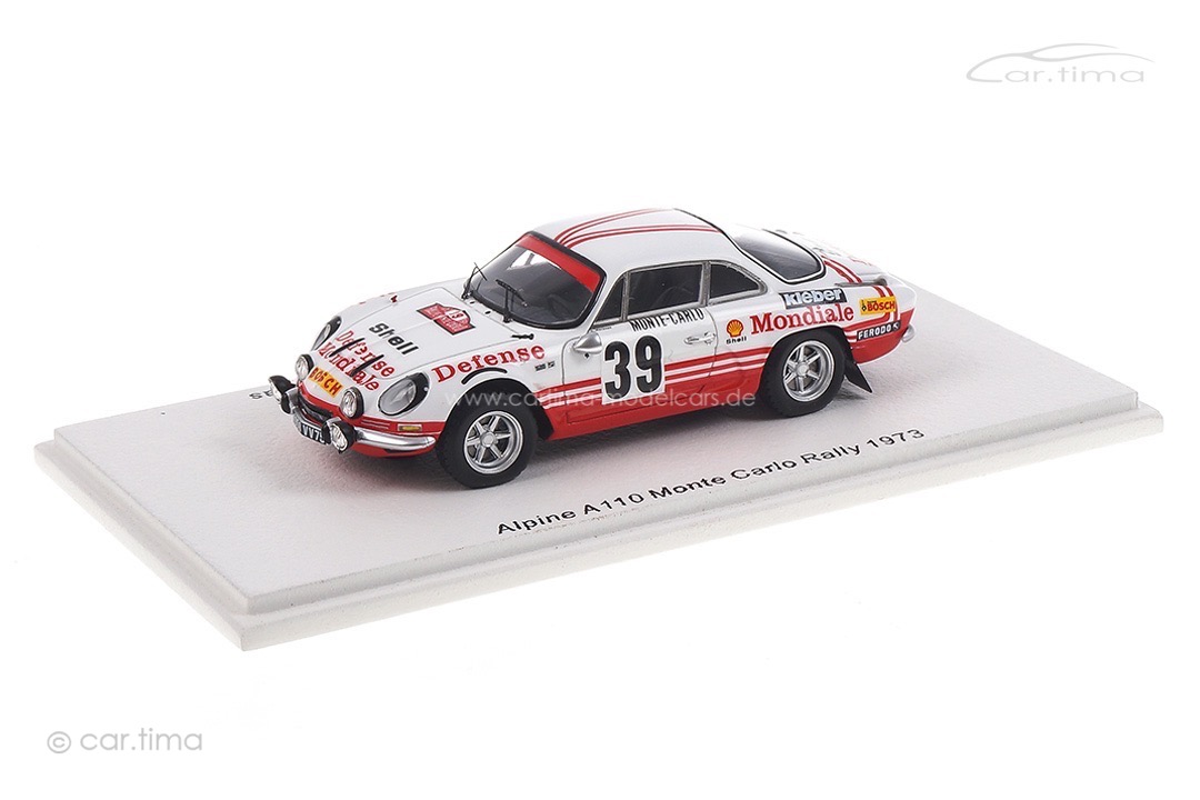 Alpine A110 Rallye Monte Carlo 1973 Ballot-Léna/Morenas Spark 1:43 S6112