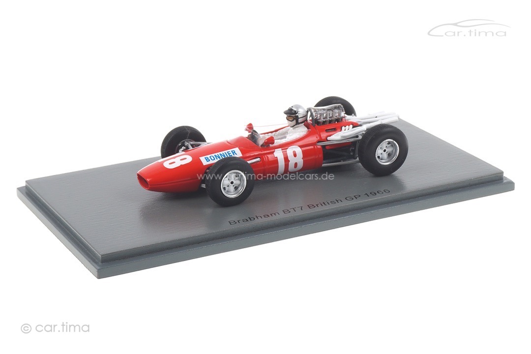 Brabham BT7 GP Großbritannien 1966 Jo Bonnier Spark 1:43 S5248