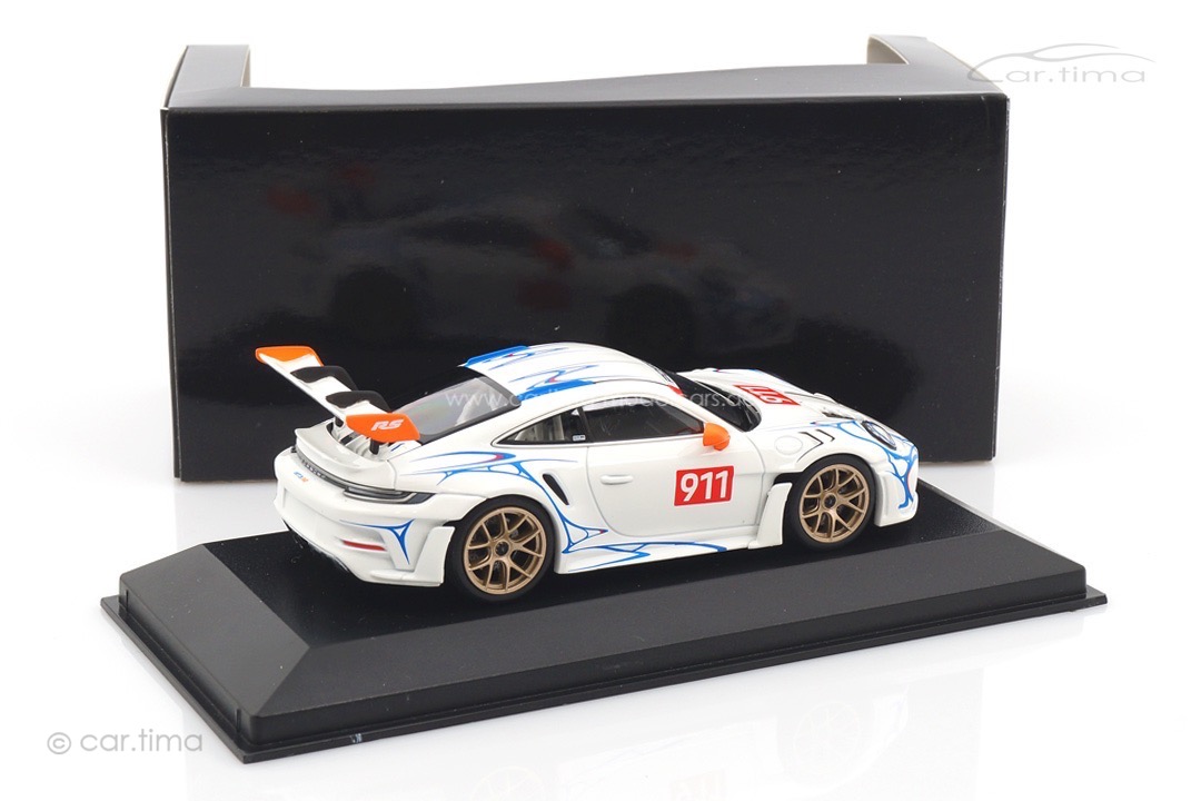 Porsche 911 (992) GT3 RS Weiß mit Dekor #911 Minichamps 1:43 410062115