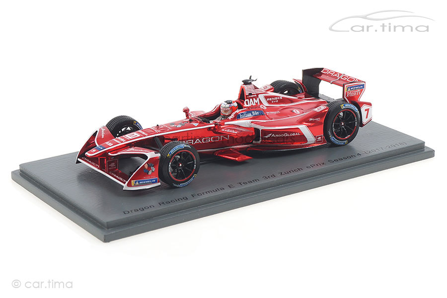 Dragon Racing Zürich ePrix Season 4 2017-2018 Jérôme D’Ambrosio Spark 1:43 S5947 Dragon Racing Zürich ePrix Season 4 2017-2018 Jérôme D’Ambrosio Spark 1:43 S5947