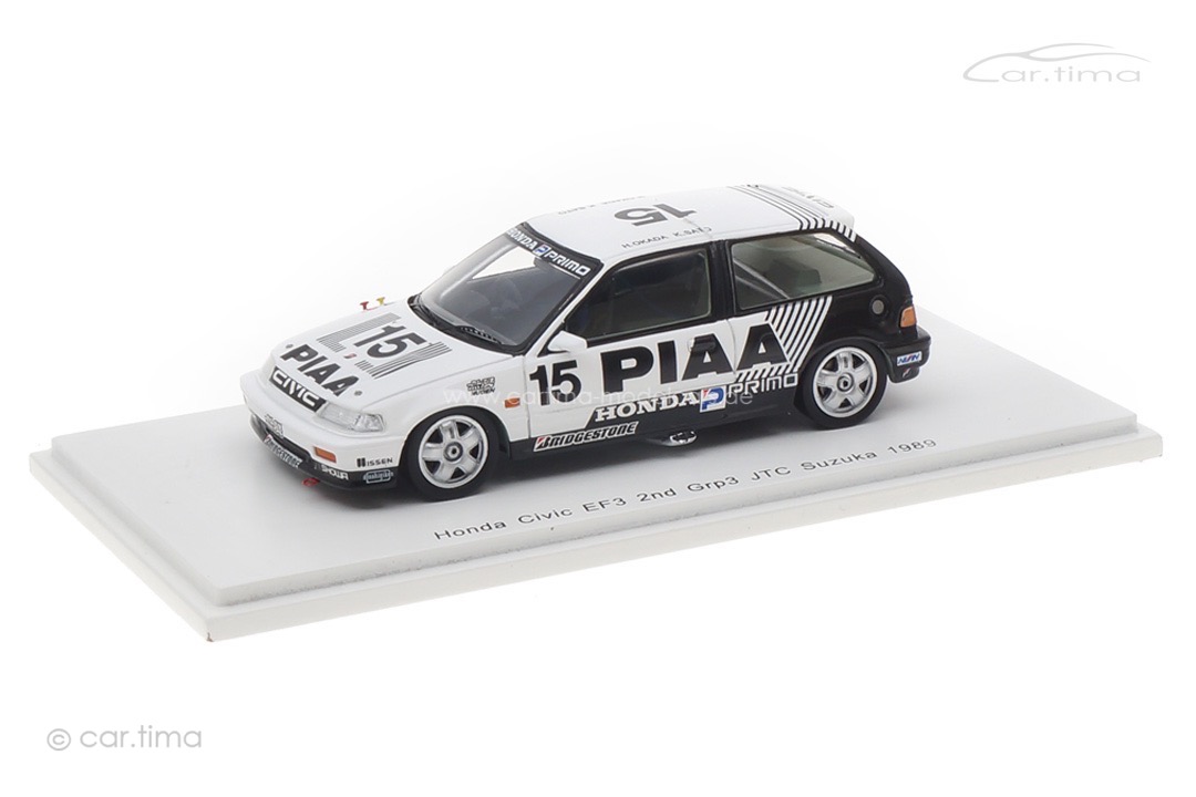 Honda Civic EF3 JTC Suzuka 1989 Okada/Sato Spark 1:43 S5456