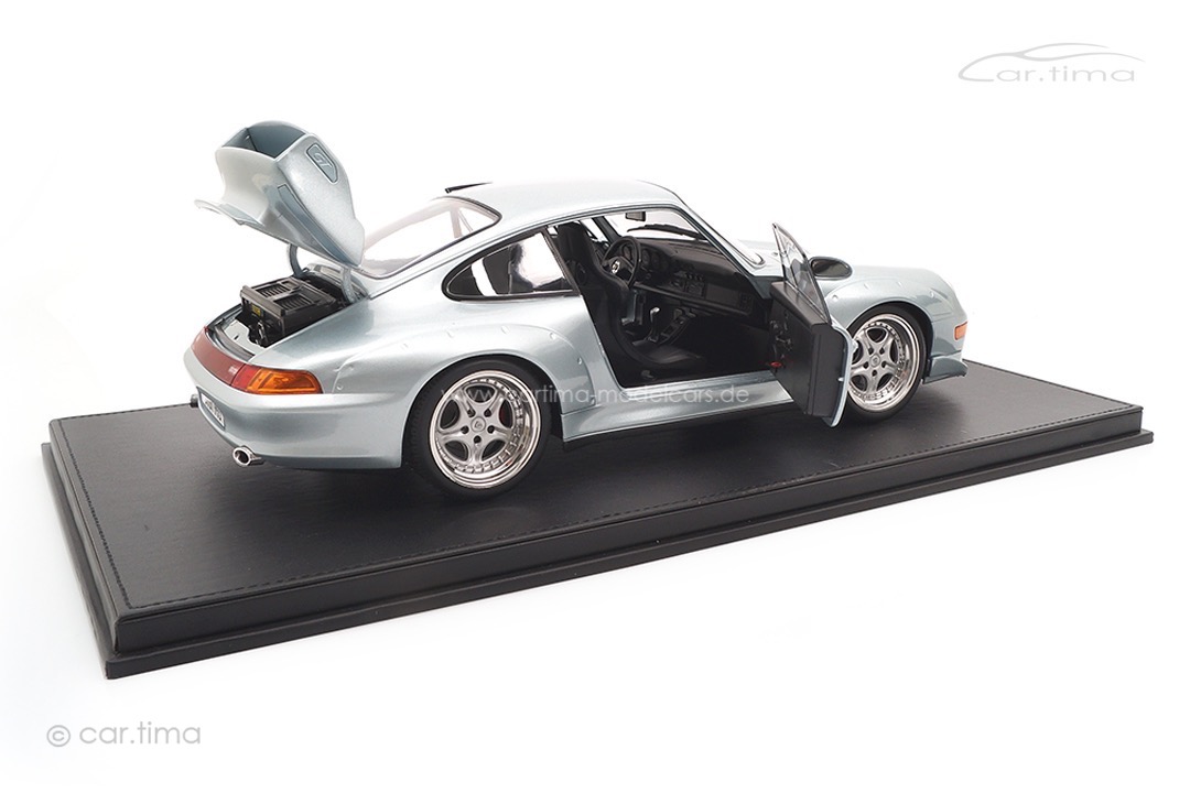 Porsche 911 (993) GT2 Polarsilber inkl. Vitrine KK Scale 1:12 KKDC120281S-VIT