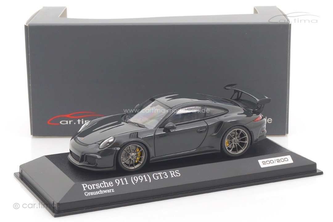 Porsche 911 (991) GT3 RS Grauschwarz Minichamps 1:43 CA04316005
