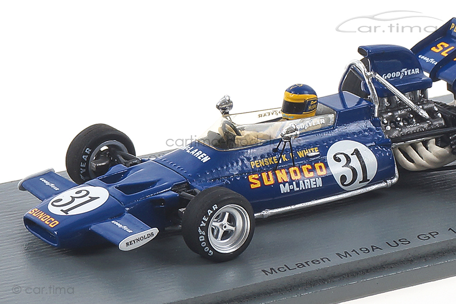 McLaren M19A GP USA 1971 David Hobbs Spark 1:43 S7142