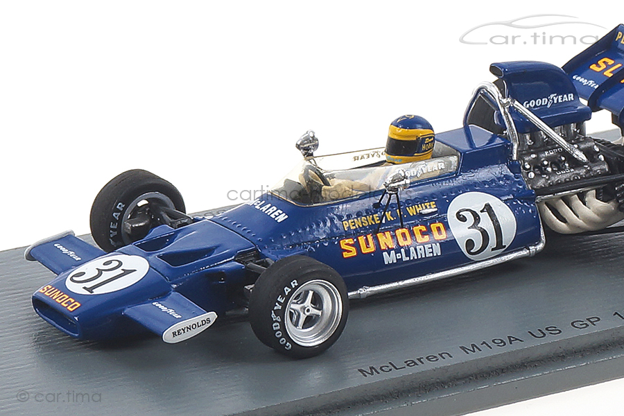 McLaren M19A GP USA 1971 David Hobbs Spark 1:43 S7142 McLaren M19A GP USA 1971 David Hobbs Spark 1:43 S7142