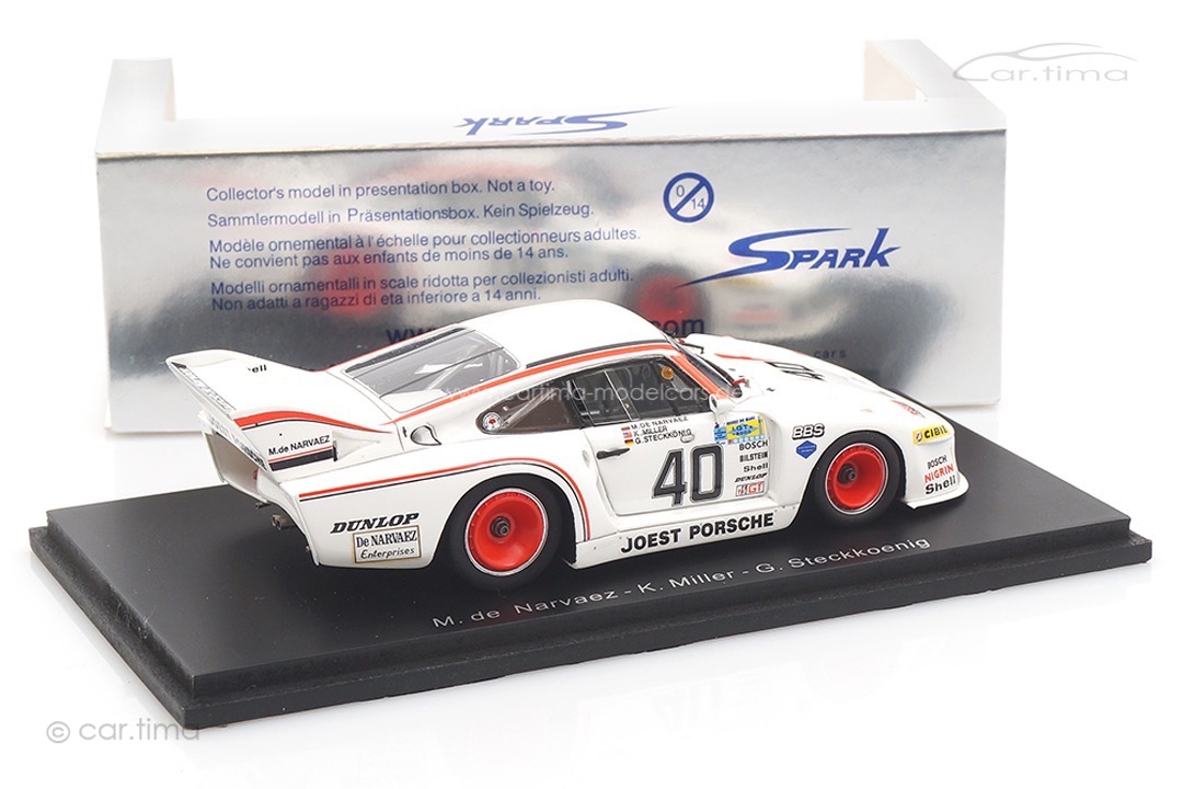 Porsche 935 24h Le Mans 1981 de Narvaez/Miller/Steckkönig Spark 1:43 S2025