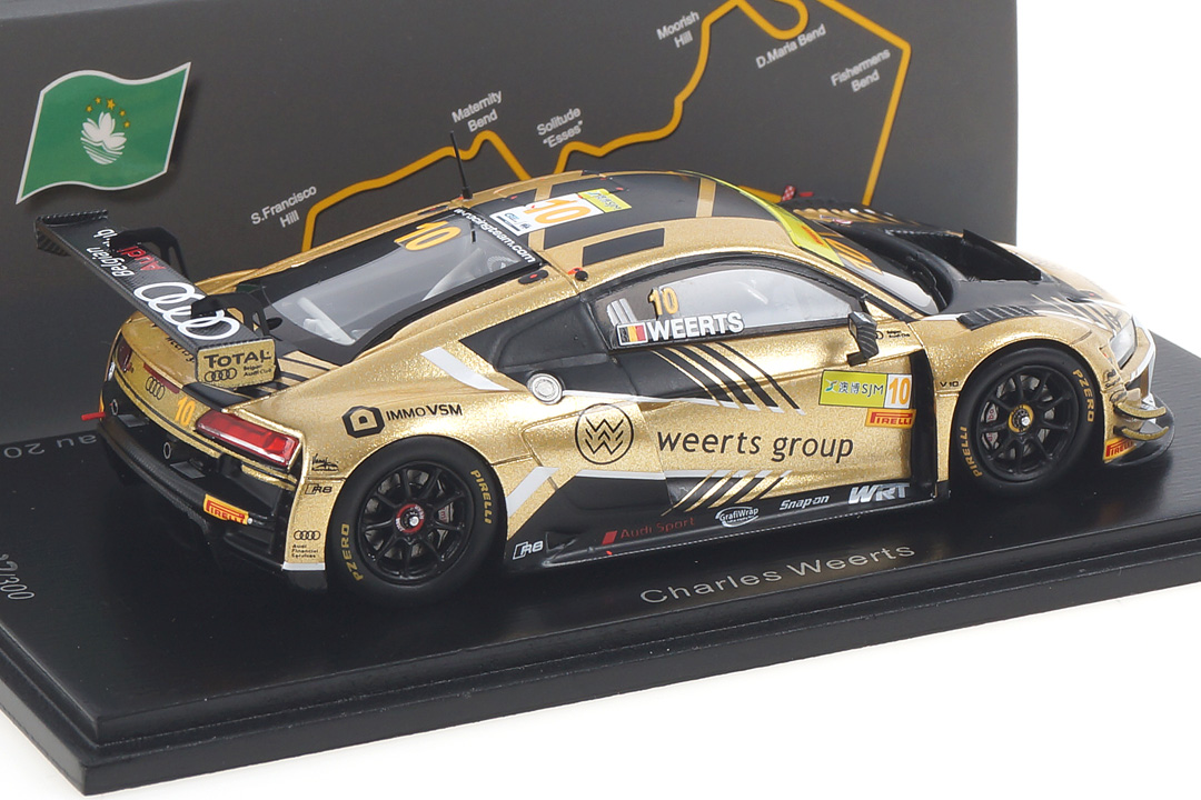Audi R8 LMS Macau 2019 Charles Weerts Spark 1:43 SA220 Audi R8 LMS Macau 2019 Charles Weerts Spark 1:43 SA220