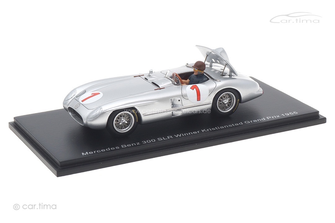 Mercedes-Benz 300 SLR Winner Kristianstad Grand Prix 1955 Juan Manuel Fangio Spark 1:43 S5858 Mercedes-Benz 300 SLR Winner Kristianstad Grand Prix 1955 Juan Manuel Fangio Spark 1:43 S5858