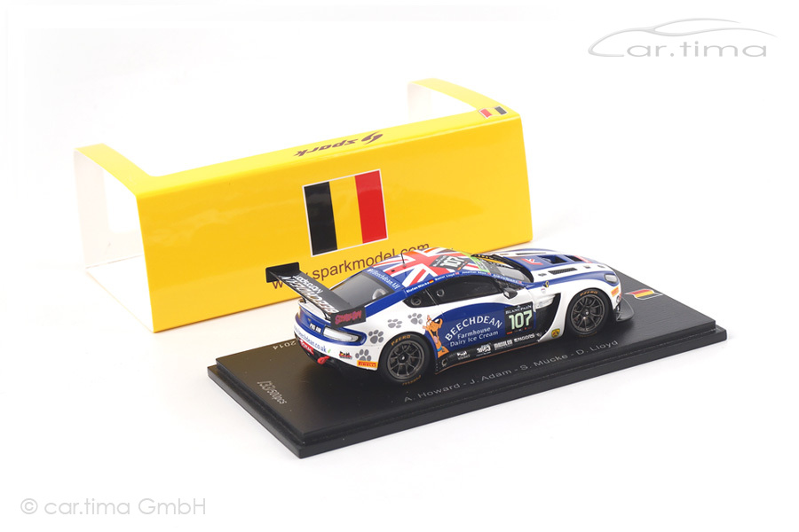 Aston Martin Vantage GT3 24h Spa 2014 Adam/Howard/Mücke/Lloyd Spark 1:43 SB099 Aston Martin Vantage GT3 24h Spa 2014 Adam/Howard/Mücke/Lloyd Spark 1:43 SB099