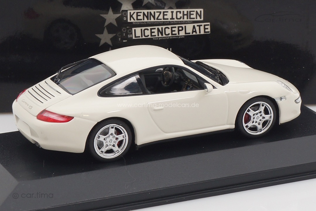 Porsche 911 (997) Carrera 4S Coupe Carraraweiß Minichamps 1:43 400065322