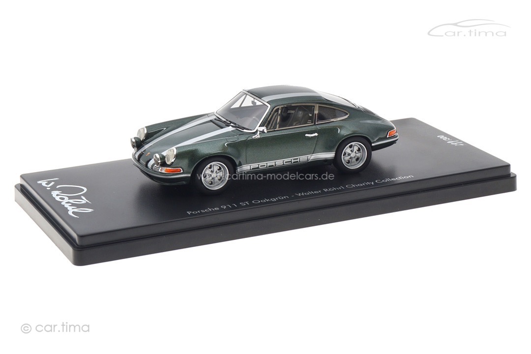Porsche 911 ST Oakgrün Walter Röhrl Charity Collection Originalsignatur Walter Röhrl car.tima 1:43 Porsche 911 ST Oakgrün Walter Röhrl Charity Collection Originalsignatur Walter Röhrl car.tima 1:43