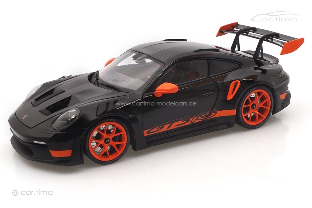 Porsche 911 (992) GT3 RS Schwarz/Rad orange Minichamps 1:18 113062030 Porsche 911 (992) GT3 RS Schwarz/Rad orange Minichamps 1:18 113062030