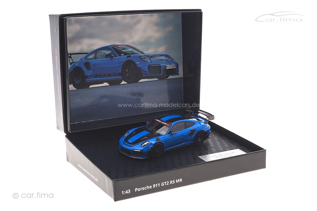 Porsche 911 (991 II) GT2 RS MR Manthey Racing blau Box 1:43 Minichamps MR-911-GT2RS-4305