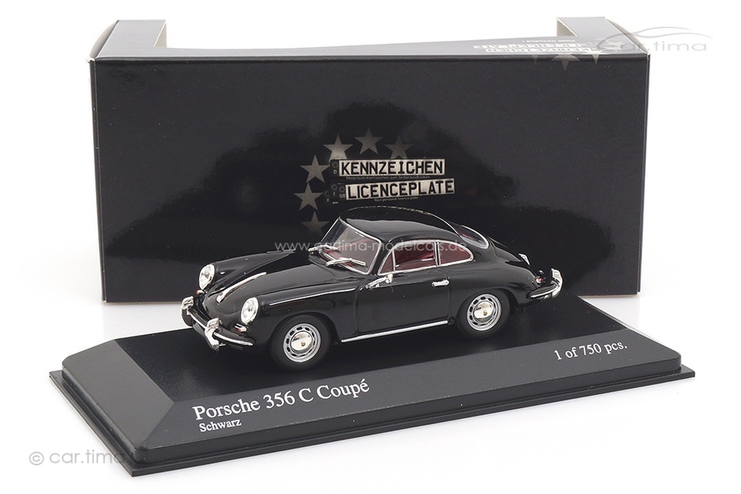 Porsche 356 C Coupe Schwarz Minichamps 1:43 430062328