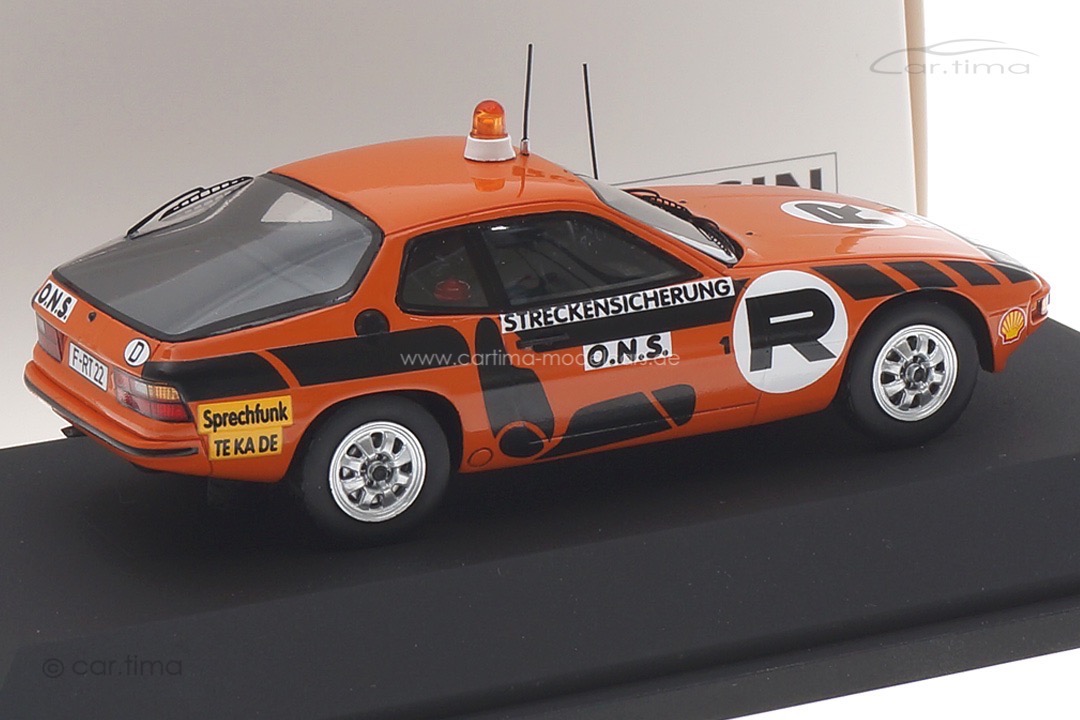 Porsche 924 S ONS-Streckensicherung rot/schwarz Schuco 1:43 450919500 Porsche 924 S ONS-Streckensicherung rot/schwarz Schuco 1:43 450919500
