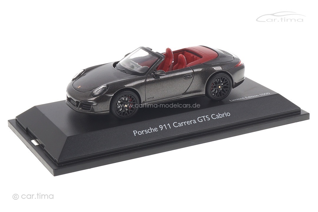Porsche 911 (991) Carrera GTS Cabrio Achatgrau Schuco 1:43 450757700 Porsche 911 (991) Carrera GTS Cabrio Achatgrau Schuco 1:43 450757700