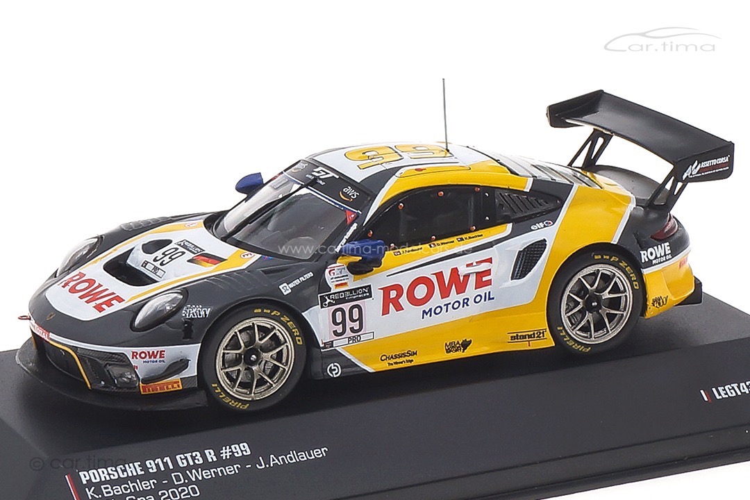 Porsche 911 GT3 R 24h Spa 2020 Andlauer/Bachler/Werner IXO 1:43 LEGT43033