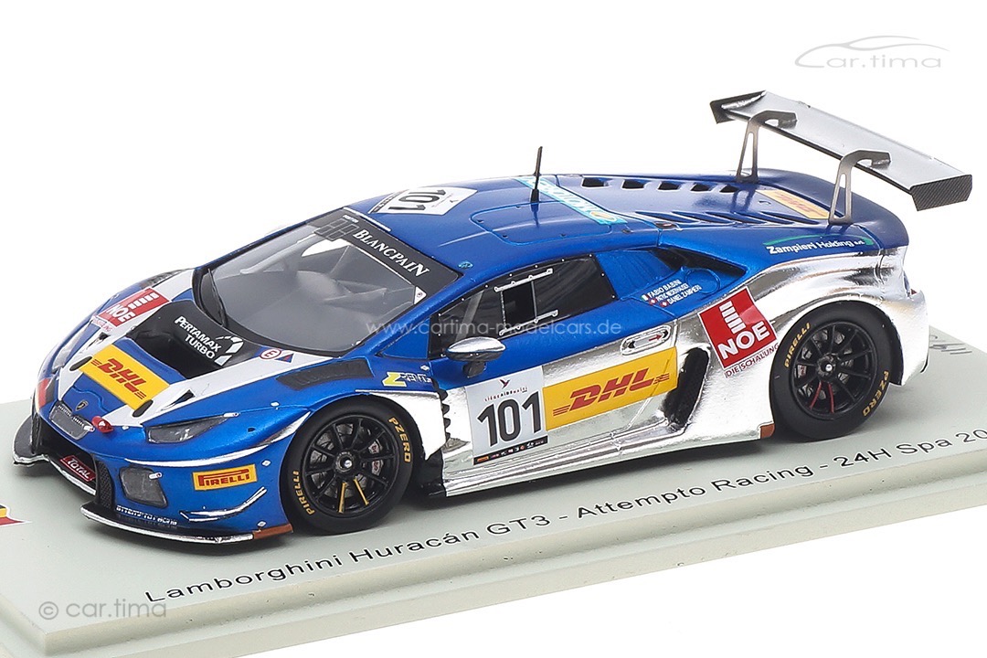 Lamborghini Huracán GT3 24h Spa 2016 Babini/Niederhauser/Zampieri Spark 1:43 SB292