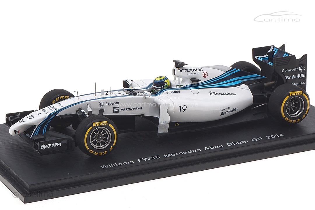 Williams FW36 Mercedes GP Abu Dhabi 2014 Felipe Massa Spark 1:43 S3143