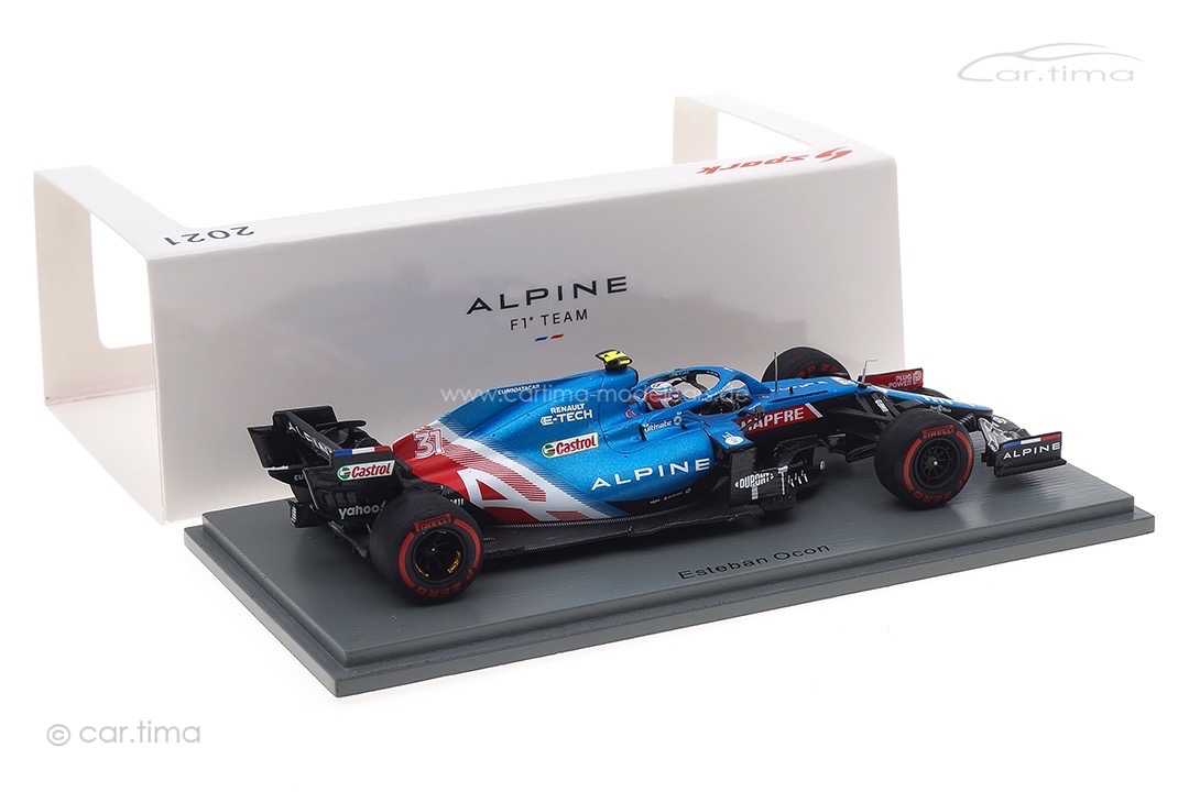 Alpine A521 GP Bahrain 2021 Esteban Ocon Spark 1:43 S7665 Alpine A521 GP Bahrain 2021 Esteban Ocon Spark 1:43 S7665