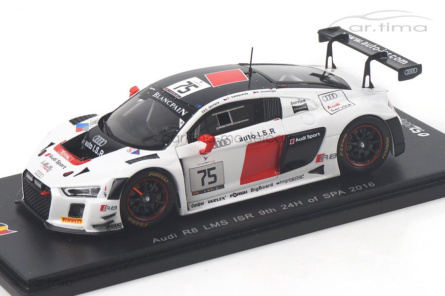 Audi R8 LMS 24h Spa 2016 Mortara/Stockinger/Salaquarda Spark 1:43 SB129 Audi R8 LMS 24h Spa 2016 Mortara/Stockinger/Salaquarda Spark 1:43 SB129