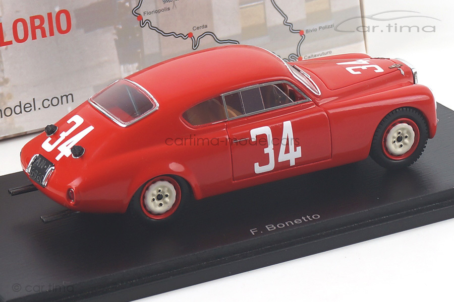 Lancia B20 Winner Targa Florio 1952 Bonetto Spark 1:43 43TF52 Lancia B20 Winner Targa Florio 1952 Bonetto Spark 1:43 43TF52