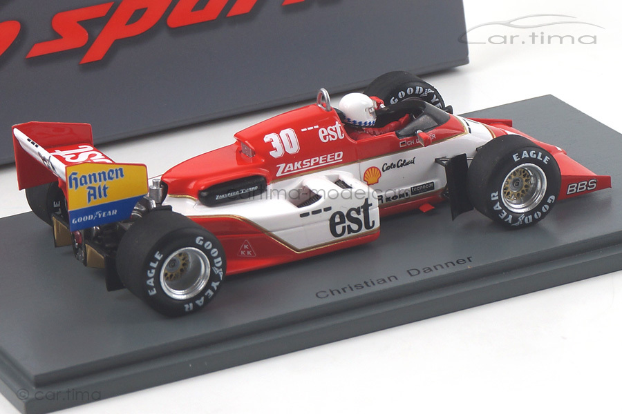 Zakspeed 841 GP Belgien 1985 Christian Danner Spark 1:43 S1872 Zakspeed 841 GP Belgien 1985 Christian Danner Spark 1:43 S1872