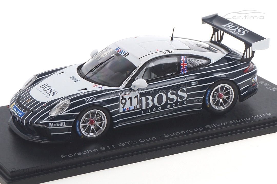 Porsche 911 GT3 Cup Supercup Silverstone 2019 Chris Hoy Spark 1:43 UK006 Porsche 911 GT3 Cup Supercup Silverstone 2019 Chris Hoy Spark 1:43 UK006