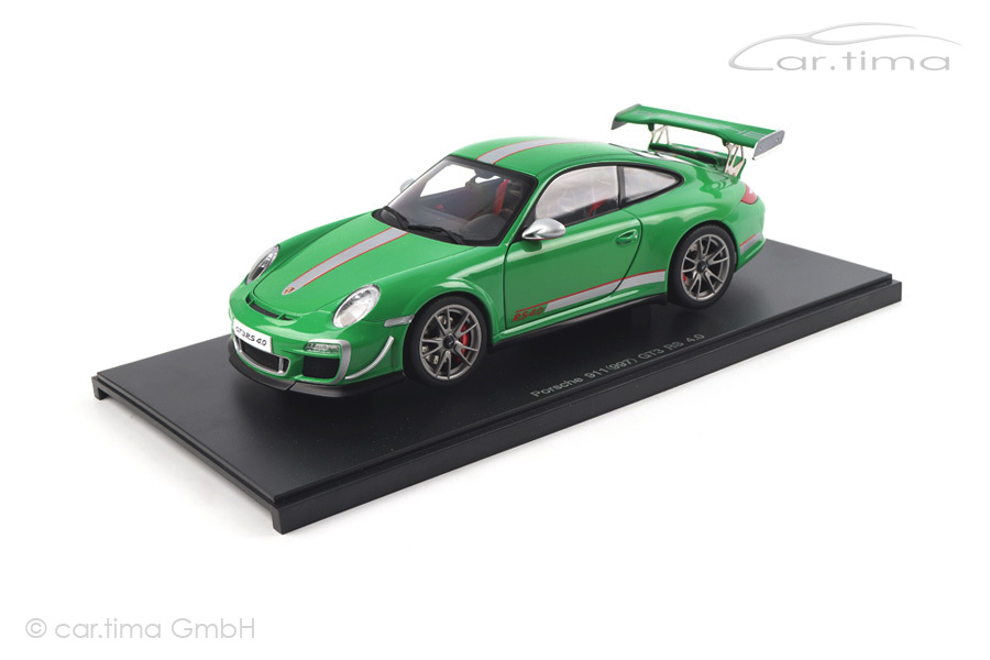 Porsche 911 GT3 RS 4.0 2011 – AUTOart 1/18 – Verte/Silver – LHD – Collectionneurs