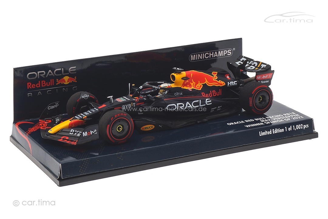 Oracle Red Bull Racing RB18 Winner GP Spanien 2022 Max Verstappen Minichamps 1:43 417220601