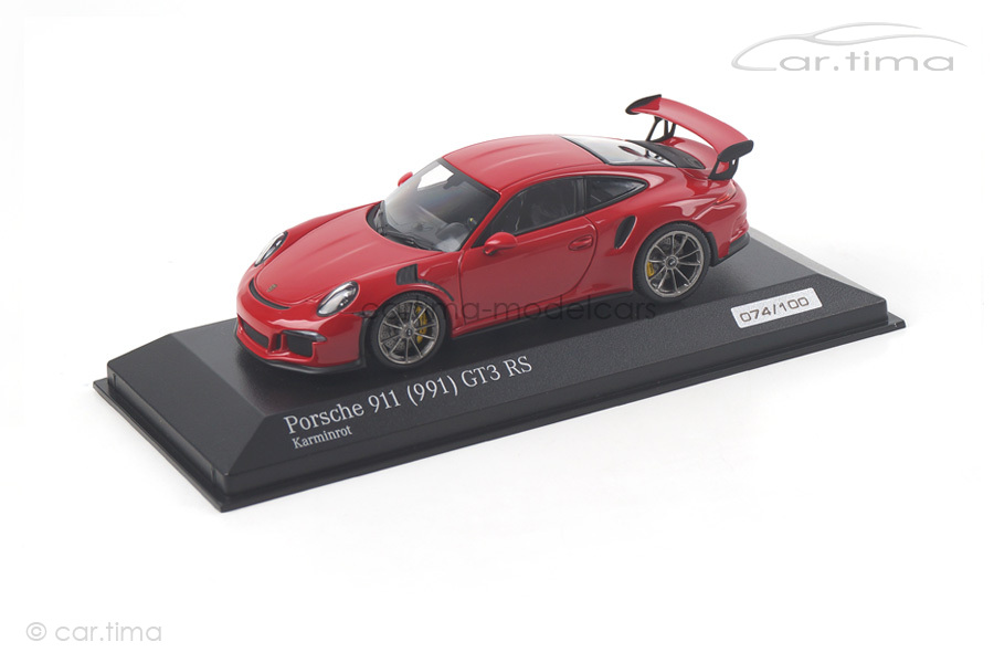 Porsche 911 (991) GT3 RS Karminrot Minichamps 1:43 CA04316044