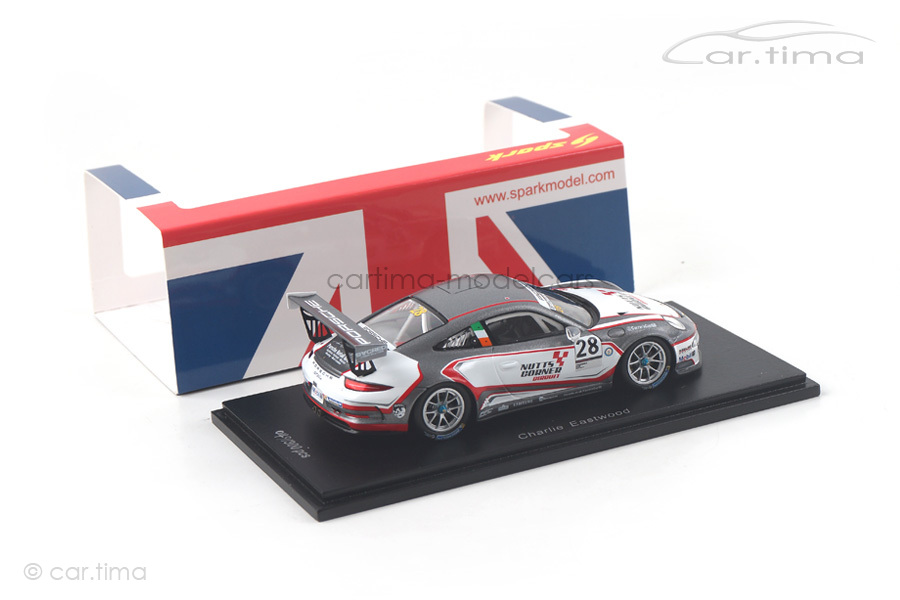 Porsche 911 (991) GT3 Cup Champion Carrera Cup GB 2017 Eastwood Spark 1:43 UK003 Porsche 911 (991) GT3 Cup Champion Carrera Cup GB 2017 Eastwood Spark 1:43 UK003