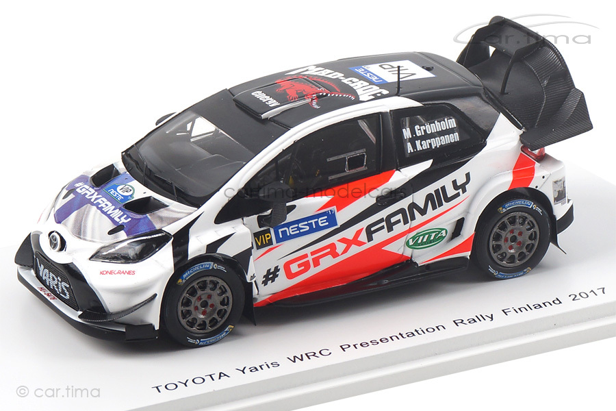 Toyota Yaris WRC Presentation VIP Rally Finland 2017 Grönholm/Karppanen Spark 1:43 S5170 Toyota Yaris WRC Presentation VIP Rally Finland 2017 Grönholm/Karppanen Spark 1:43 S5170