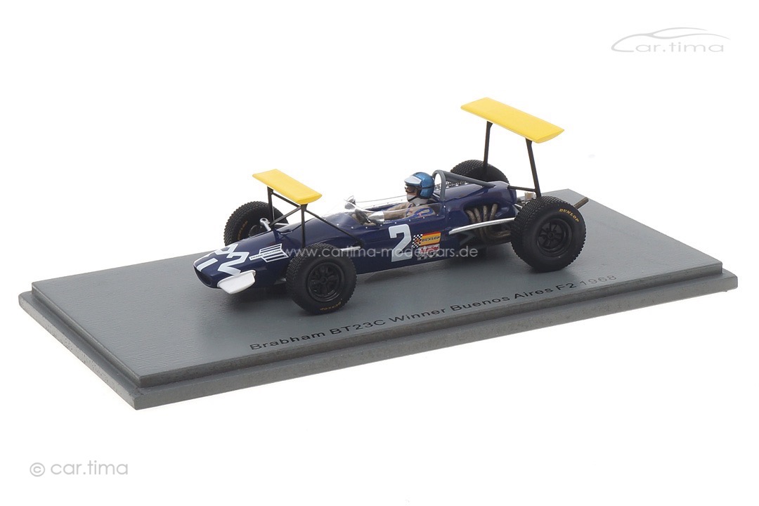 Brabham BT23C Winner Buenos Aires F2 1968 Piers Courage Spark 1:43 S7430 Brabham BT23C Winner Buenos Aires F2 1968 Piers Courage Spark 1:43 S7430