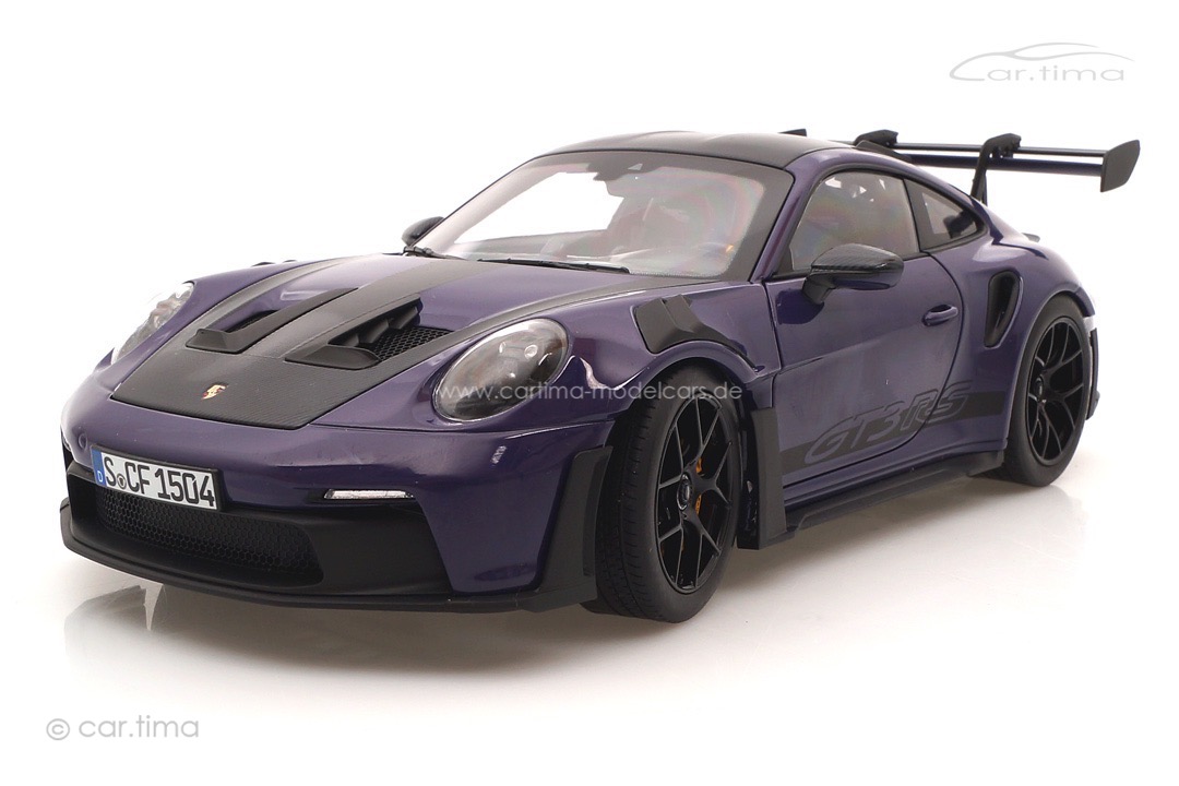 Porsche 911 (992) GT3 RS Weissach Paket Ultraviolett Norev 1:18 187368 Porsche 911 (992) GT3 RS Weissach Paket Ultraviolett Norev 1:18 187368