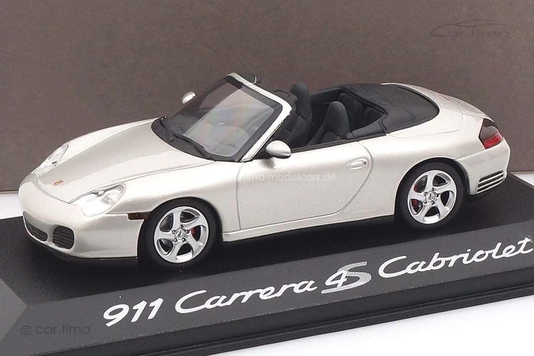 Porsche 911 (996) Carrera 4S Cabriolet Silber Minichamps 1:43 WAP02010014