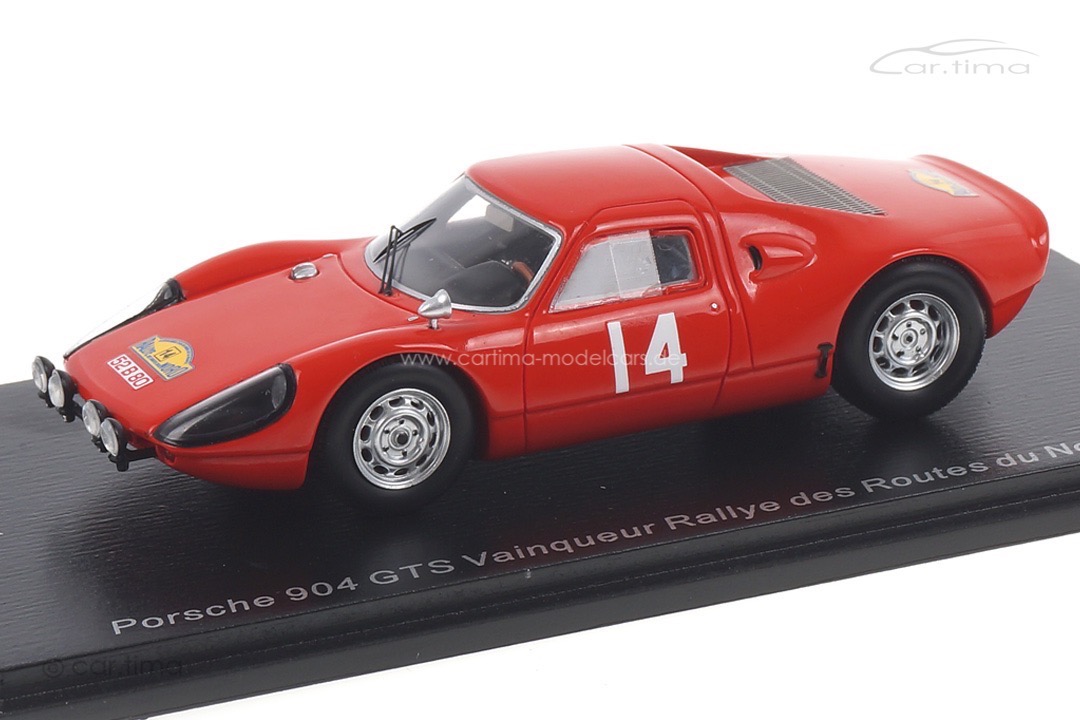 Porsche 904 GTS Rallye des Routes du Nord 1965 Meert/"Pedro" Spark 1:43 SF164 Porsche 904 GTS Rallye des Routes du Nord 1965 Meert/"Pedro" Spark 1:43 SF164