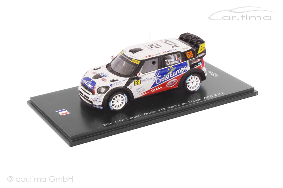 Mini John Cooper Works WRC Rallye de France 2012 Muller/Leneveu Spark 1:43