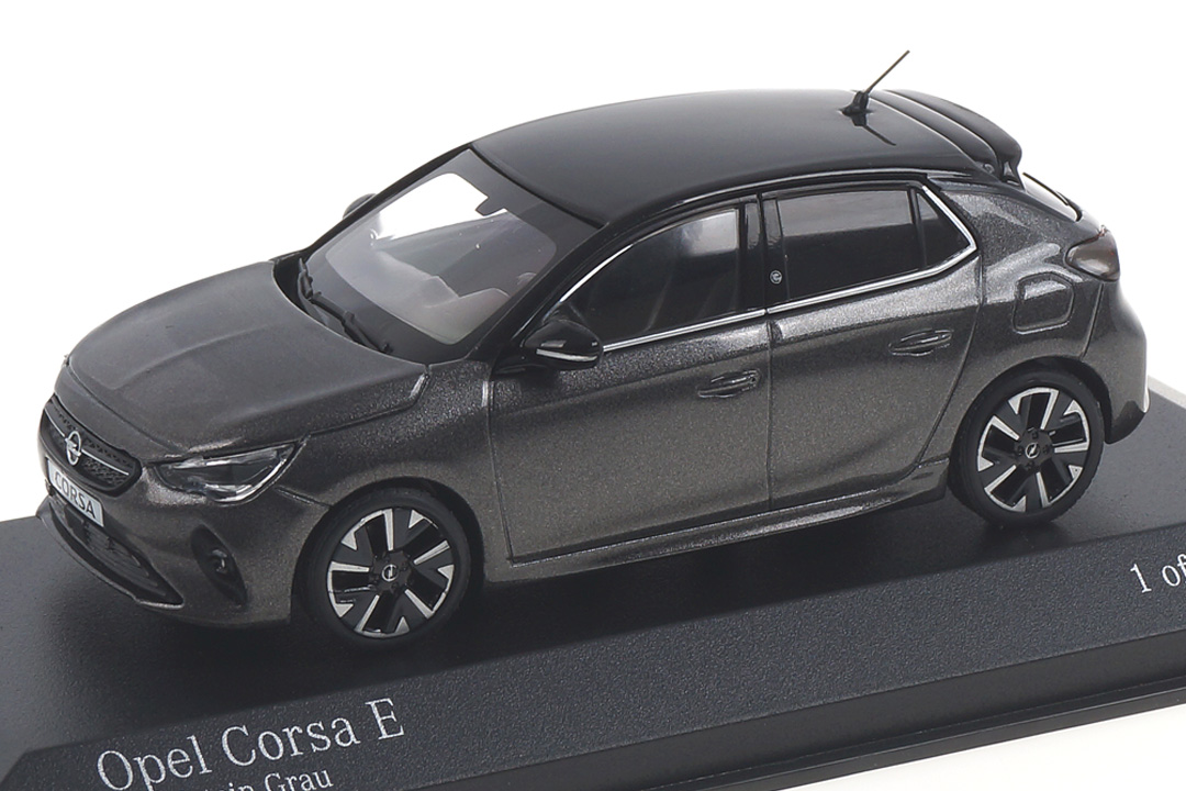 Opel Corsa E Mondstein Grau Minichamps 1:43 410049004 Opel Corsa E Mondstein Grau Minichamps 1:43 410049004