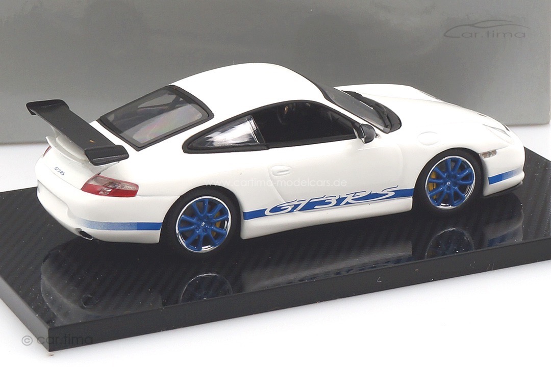 Porsche 911 (996) GT3 RS white/blue Minichamps 1:43 WAP02011114