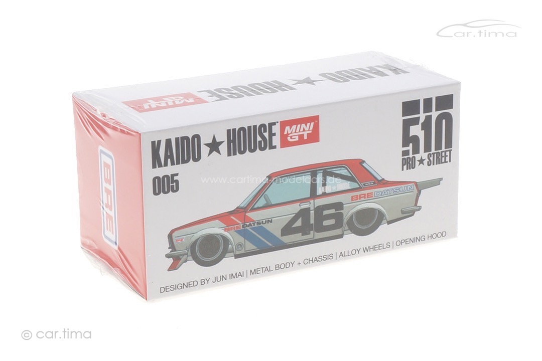 Datsun 510 Pro Street SK510 Kaido House weiß/rot MINI GT 1:64 KHMG006
