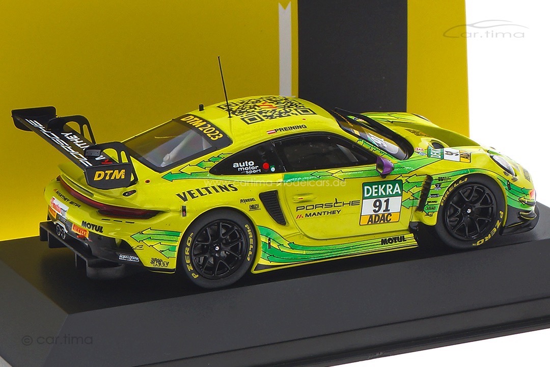 Porsche 911 GT3 R DTM Champion 2023 Thomas Preining Manthey Grello IXO 1:43 MG-I-911-DTM-23-4391