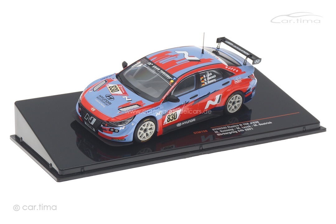 Hyundai Elantra N TCR 24h Nürburgring 2021 Basseng/Lauck/Oestreich IXO 1:43 GTM159 Hyundai Elantra N TCR 24h Nürburgring 2021 Basseng/Lauck/Oestreich IXO 1:43 GTM159