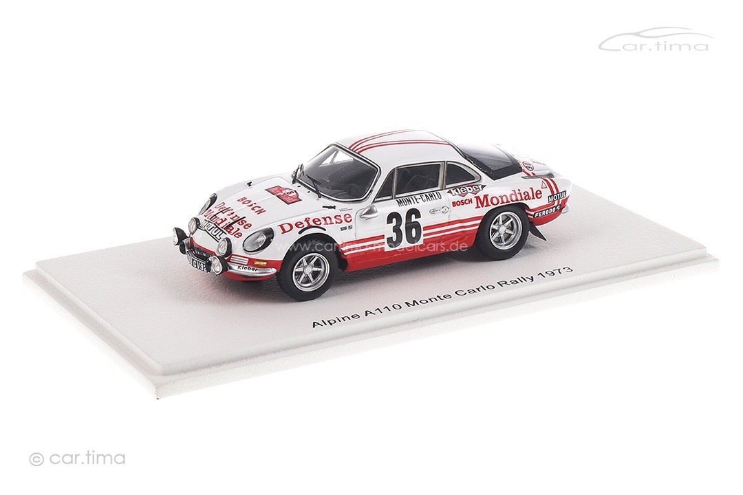Alpine A110 Rallye Monte Carlo 1973 Wollek/Thimonier Spark 1:43 S6111